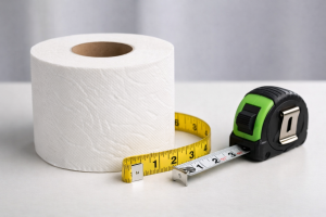 toilet paper roll measuring