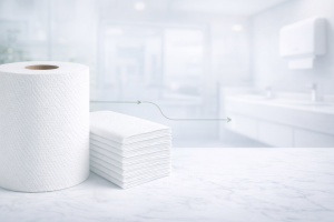 roll towel folded towels
